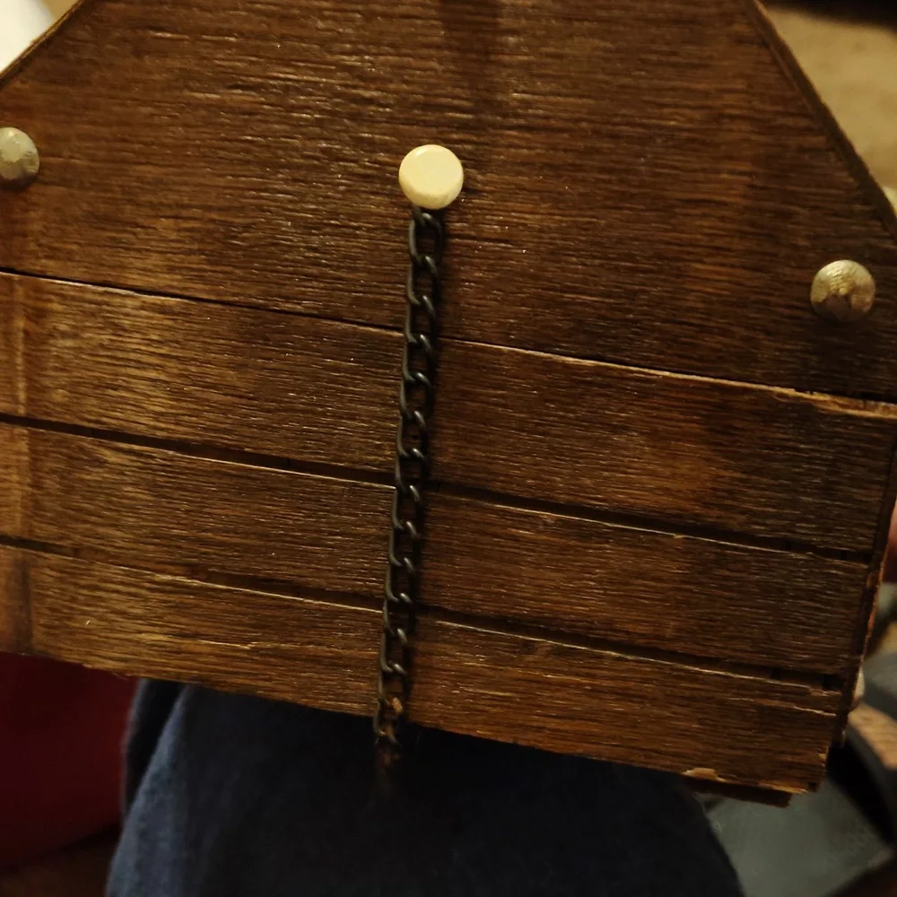 Vintage Treasure Chest Jewelry Box